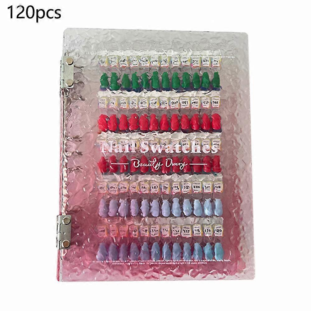 Tips Nail Art Acrylic Gradient Color Display Booklet Adetachable Manicure Board