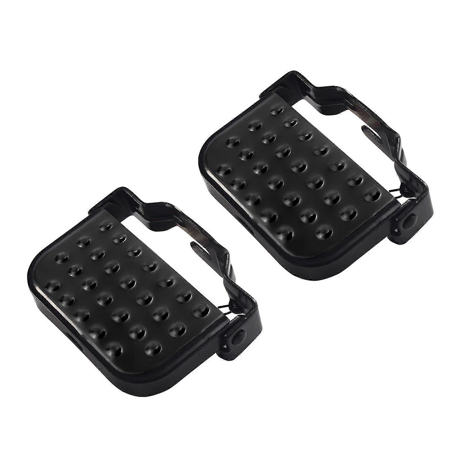 1 Pair Bike Rear Pedals Footrests for Folding Mountain Bikes, Adjustable Pegs for Foldable Bicycles, Durable and Lightweight