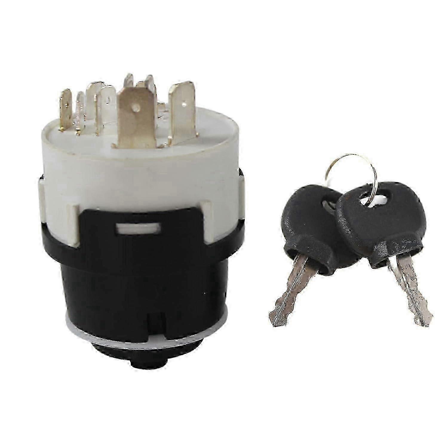 701/80184 701-80184 Switch With 2 Keys 10 Pins 50988 85804674 Compatible With Jcb Excavator Parts And Nh Case Jcb200 Jcb220