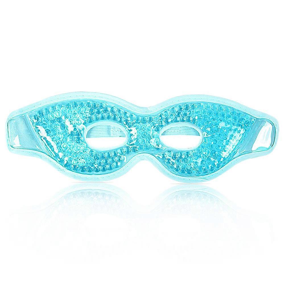 Hollow Ice Eye Mask Cold Pack for Hot Cold Compress Travel Office Home Use Sky Blue