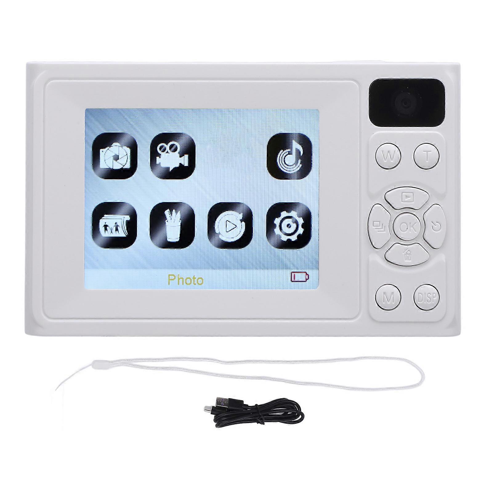 1080P Dual Camera with 2.4" Screen and Fill Light for Travel and Student Selfies