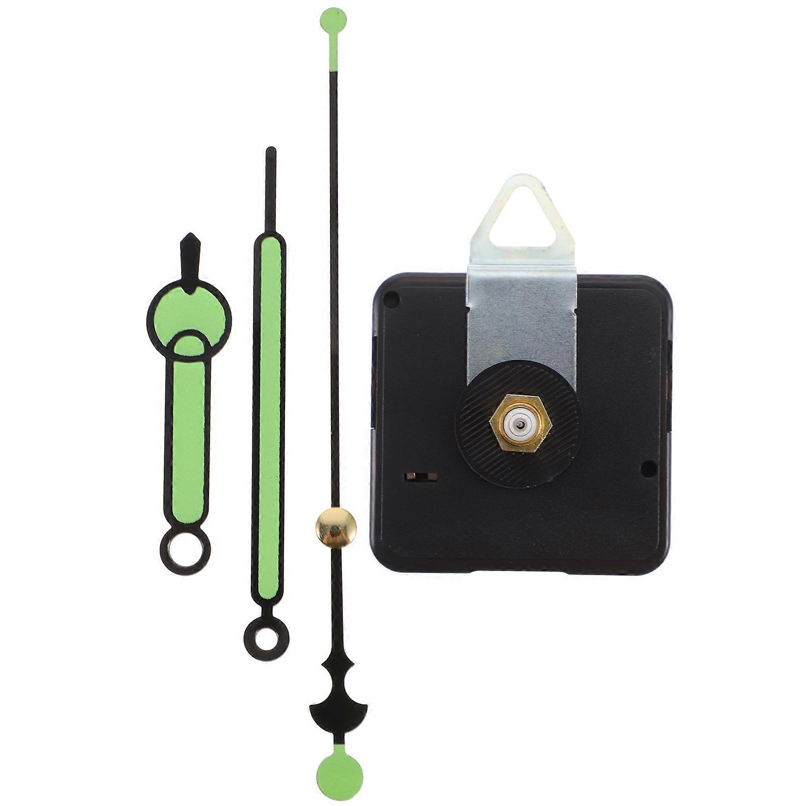 Glow in the Dark Clock Mechanism Kit, Battery Operated Quartz Replacement for DIY Wall Clocks – Accurate Timekeeping for Crafts and Repairs