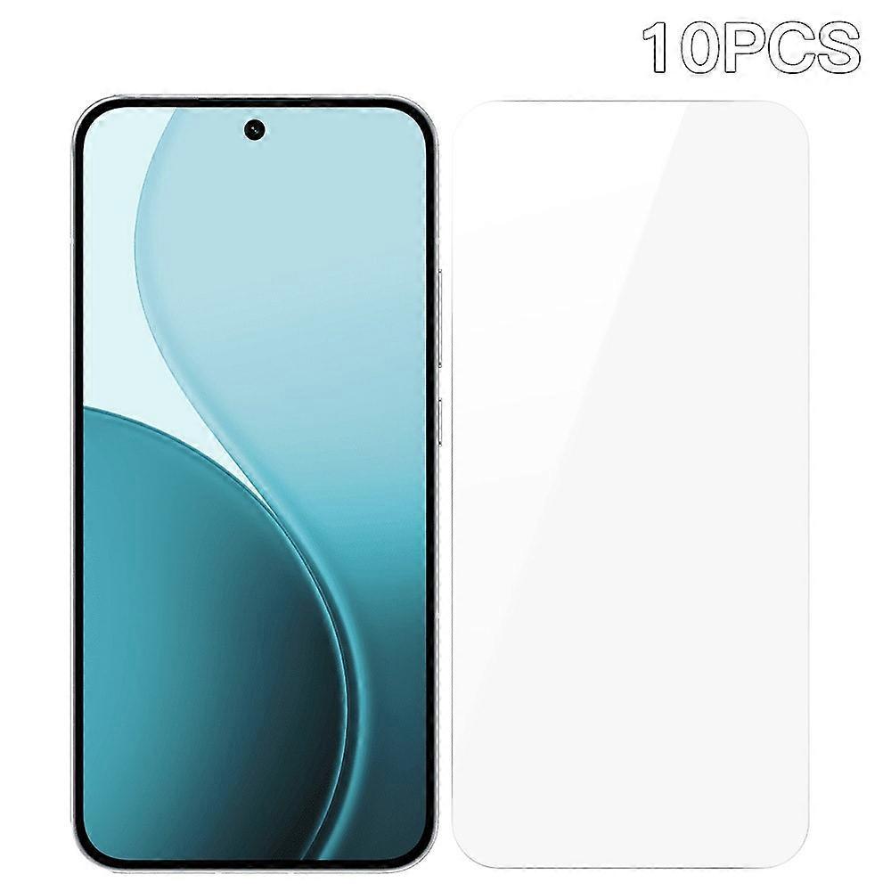 RURIHAI 10PcsOppo Reno14 F 5Gスクリーンプロテクター0.26mm 2.5D高アルミニウムシリコンガラスフィルムに対応