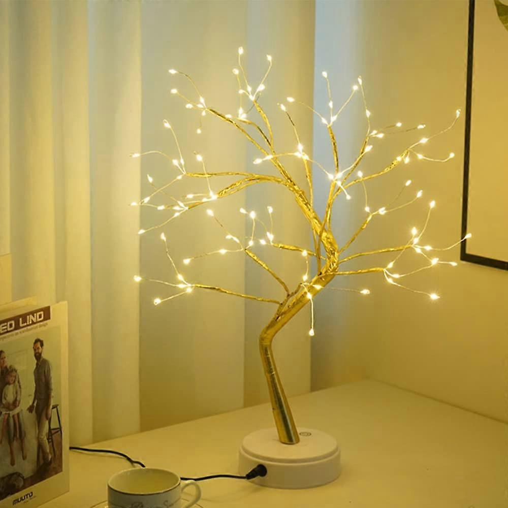 LED Tree Lights Bonsai Tree Table Lamp, USB & Battery Powered, Flexible Branches, Small Tree Lighting For Home