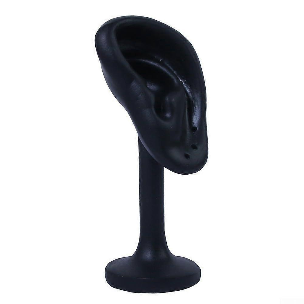 Earring holder with soft silicone base, for organizing jewelry in retail stores or home decor (black)