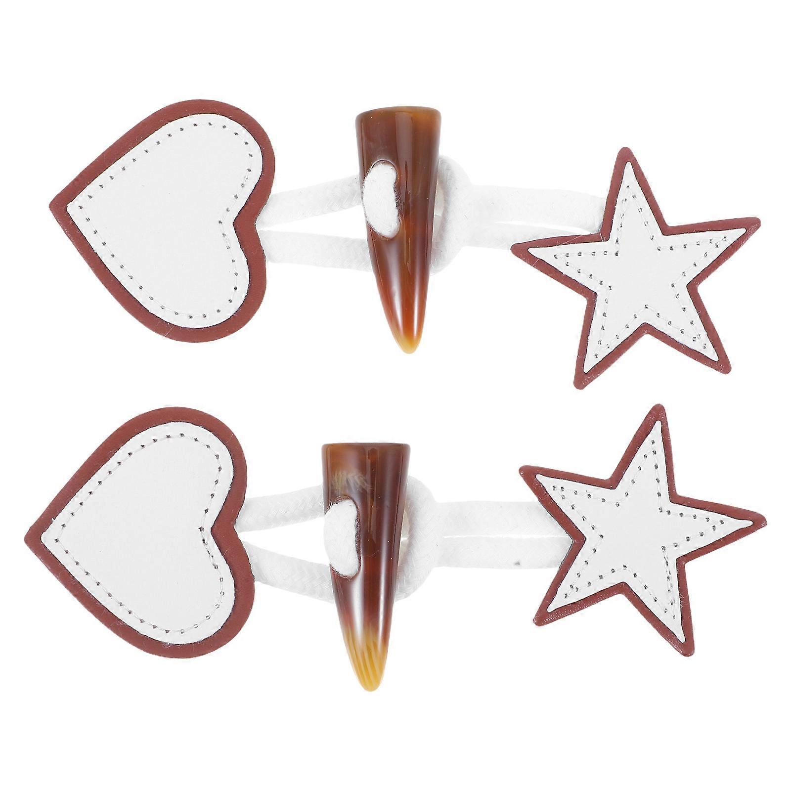a refined and engaging product description based on your input:
**2 Pairs Vintage PU Sew On Toggles with Faux Horn Texture – Stylish Closure for
