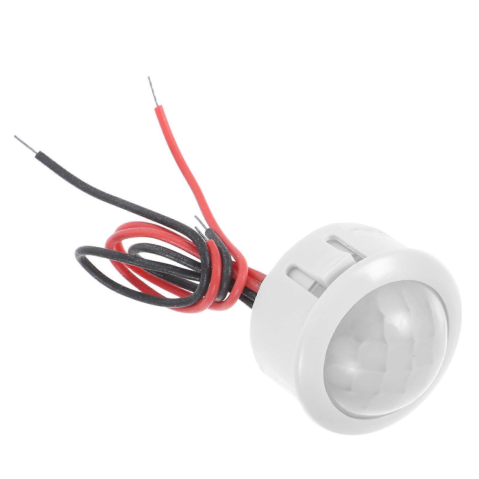 Mini Motion Sensor Light Switch For LED Lamp General Users White 2.60X2.60X2.00CM High Sensitivity Wide Voltage Range 1Pcs