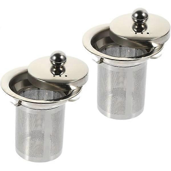 2pcs Stainless Steel Tea Infuser Fine Mesh Tea Filters for Replacement