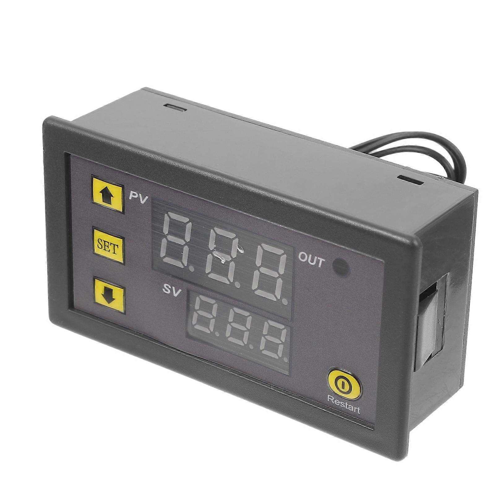12V Digital Temperature Controller with High Precision Display for Home Office Store Black