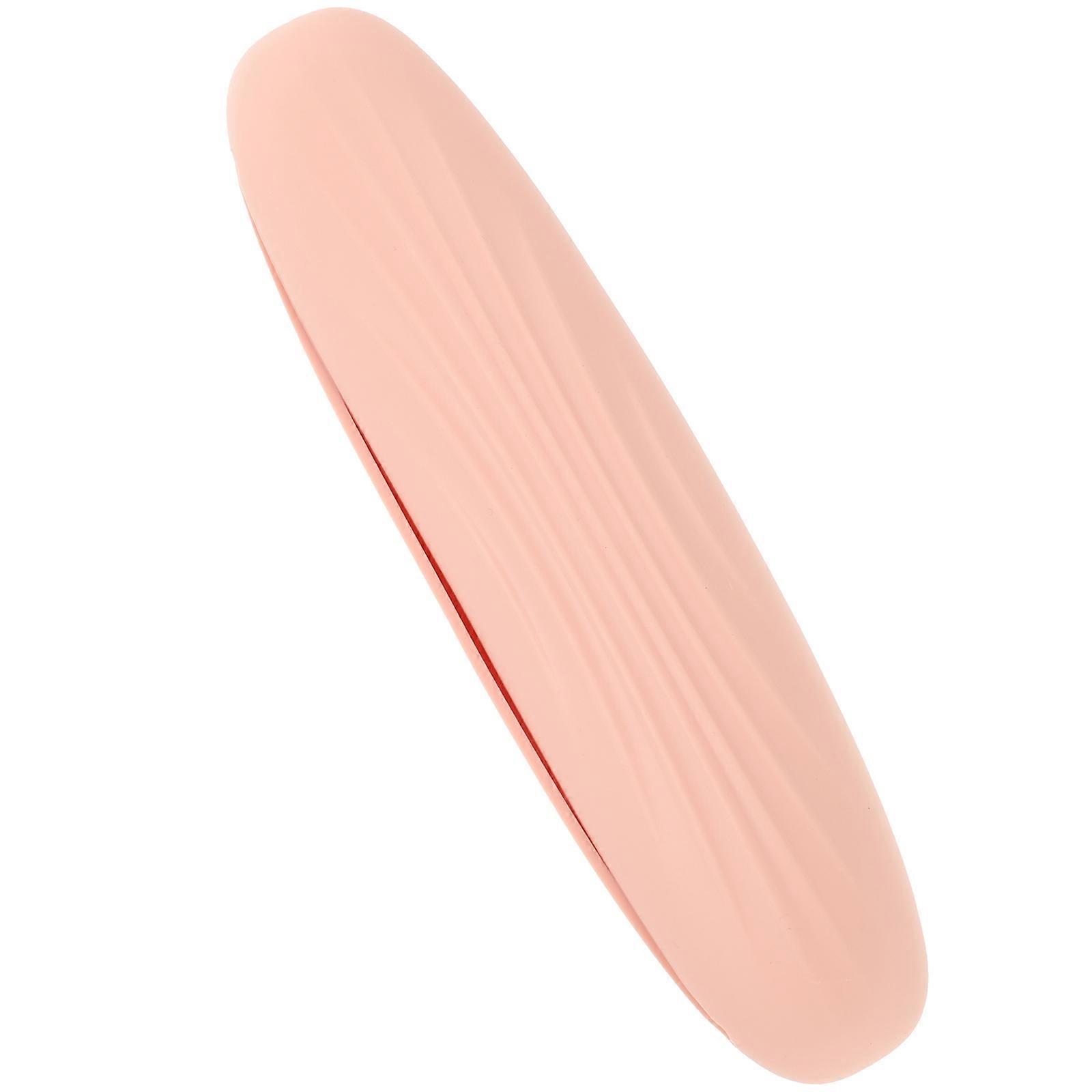 فرشاة مكياج حقيبة سفر وردي 20.3X3 سم تخزين مقاوم للماء 1 مجموعة