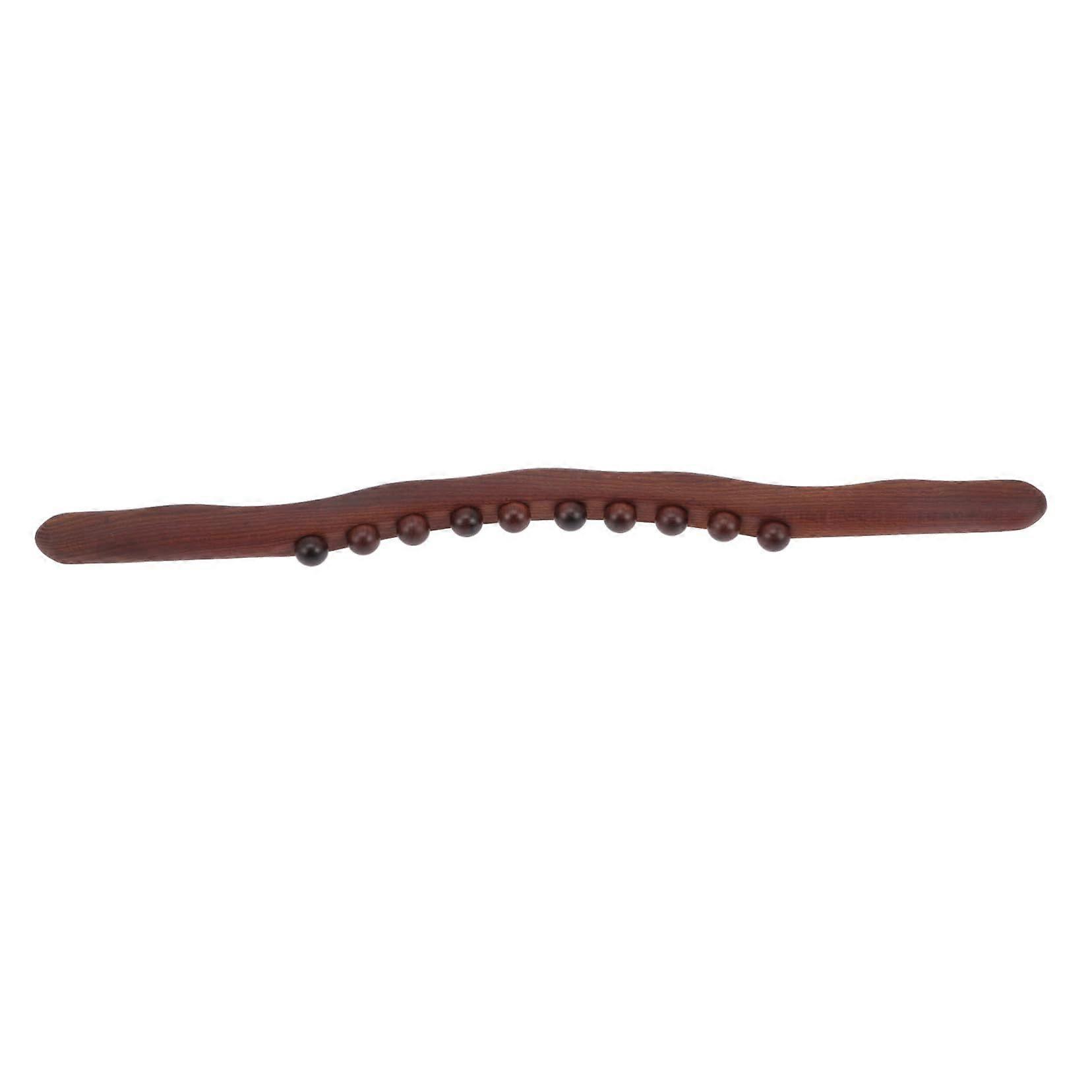 Wooden Massage Stick for Back, Neck, and Legs with Gua Sha Function for Improved Circulation and Muscle Tension Relief