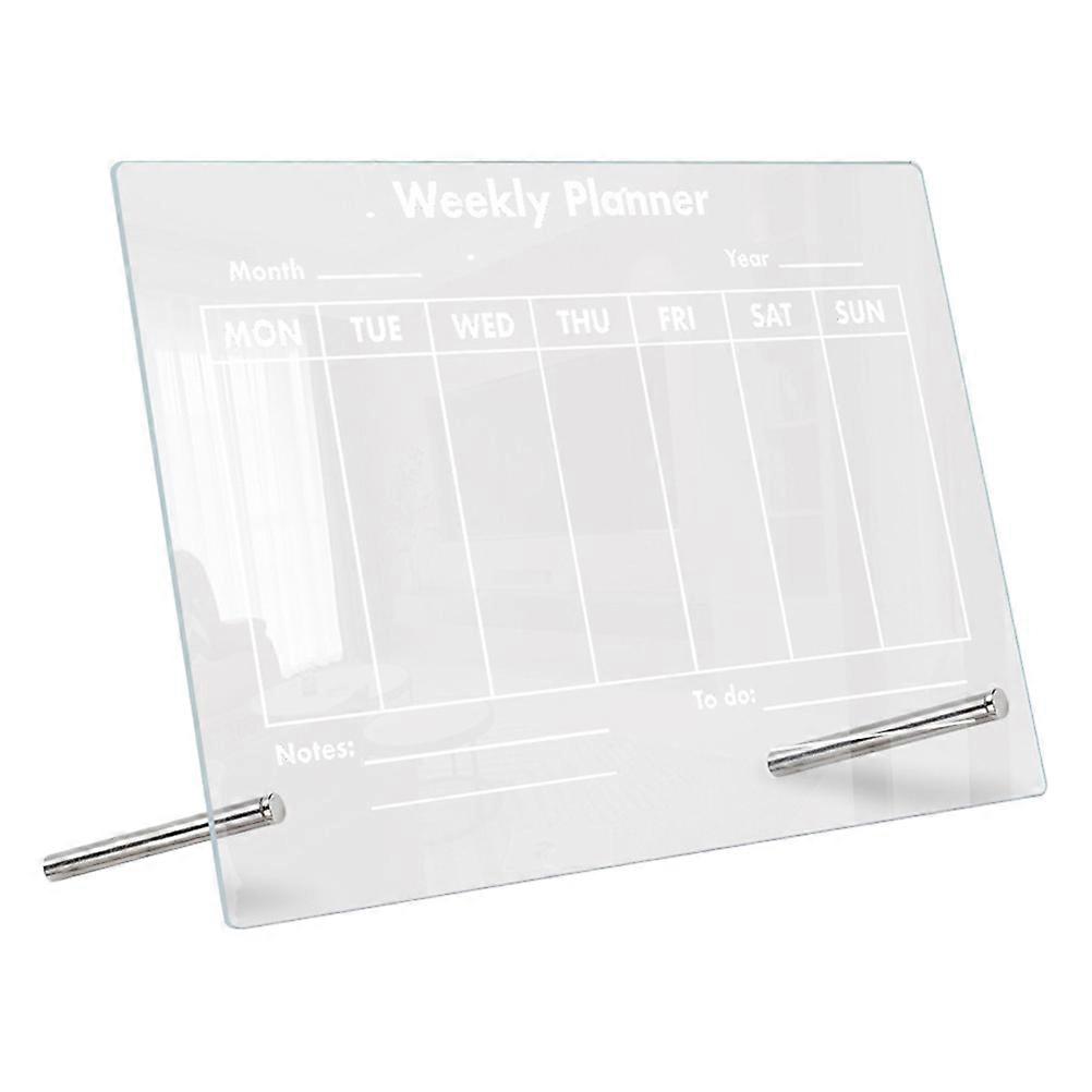 Transparent Writing Board Acrylic Memo Writing Board Clear Memo Board Portable Light Weight 11 79X7 86X0 04In 1Set