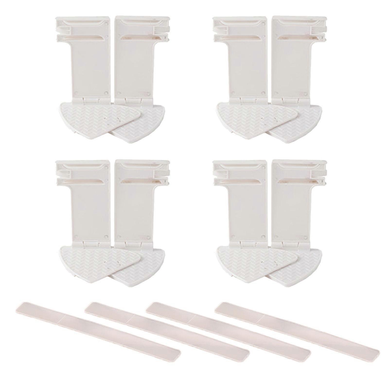 Pack of 4 Stylish Bed Sheet Clip for Securely Holding Elasticized Sheet Place Without Damage Easy Installion Deisgns Multicolor