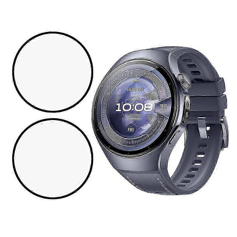Huawei Watch 5 46mmフルスクリーンプロテクターブラックエッジSoftPMMAスマートウォッチスクリーンフィルムに対応