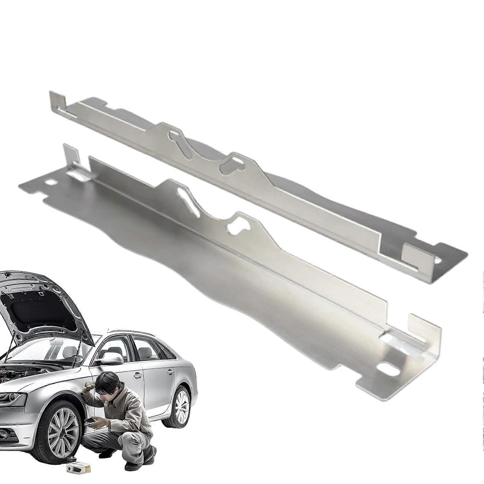 Toe Alignment Plates 2 Pcs Stainless Steel Calibration Plates For Automotive Front Tire Positioning Silver