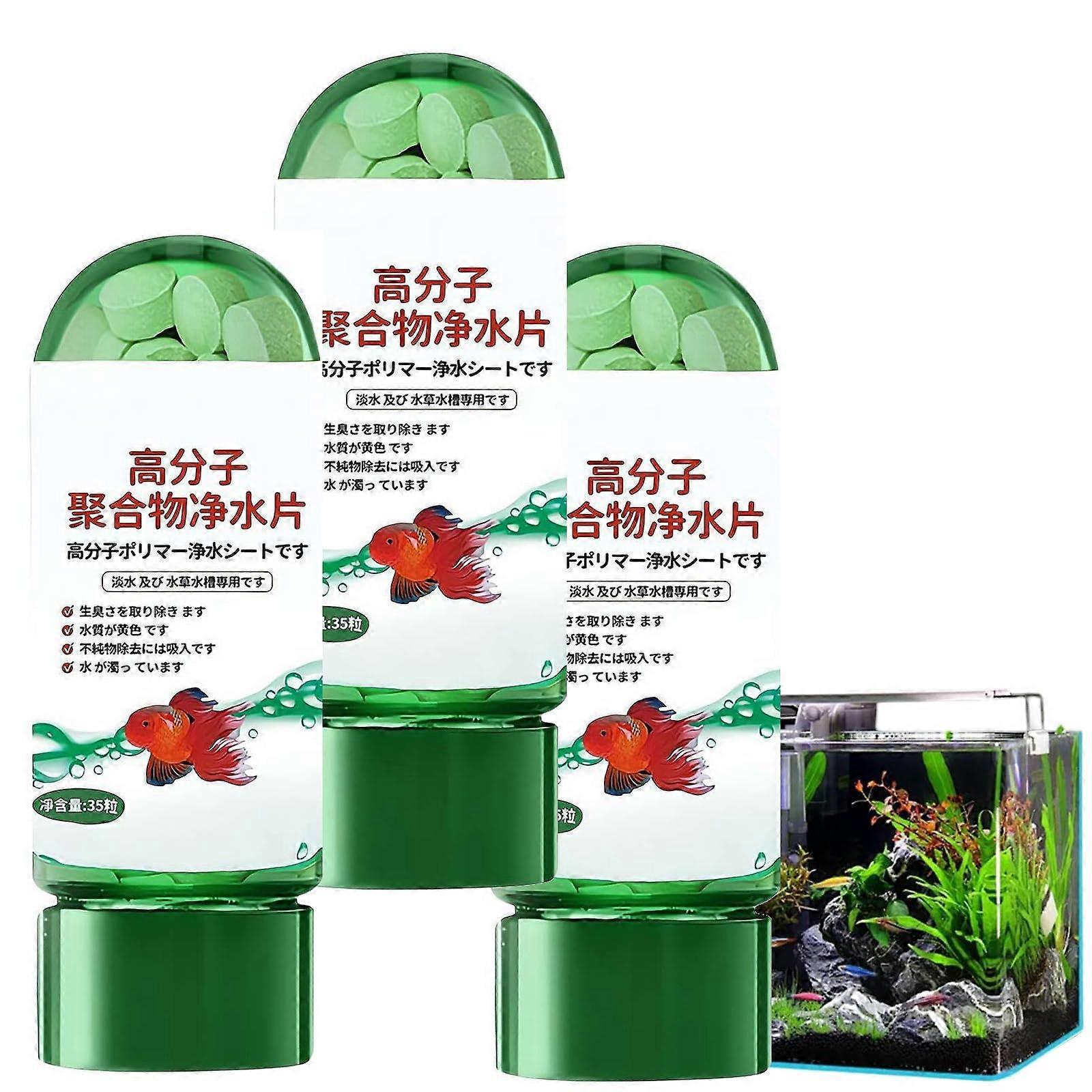 Powerful Aquarium Water Purification Tablets 150 Pack Fast Acting Safe for All Aquatic Life
