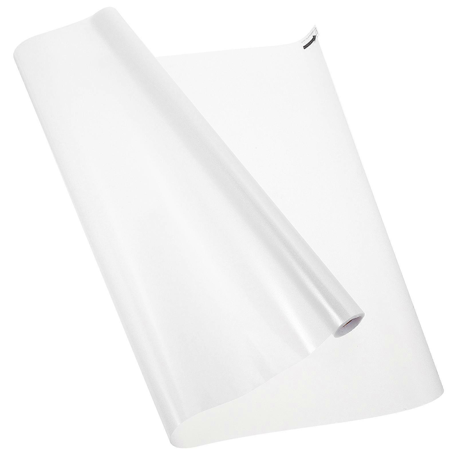 Static Cling Frosted Privacy Window Film PVC Decal for Bathroom Home Use Easy Apply Reusable Opaque Protection