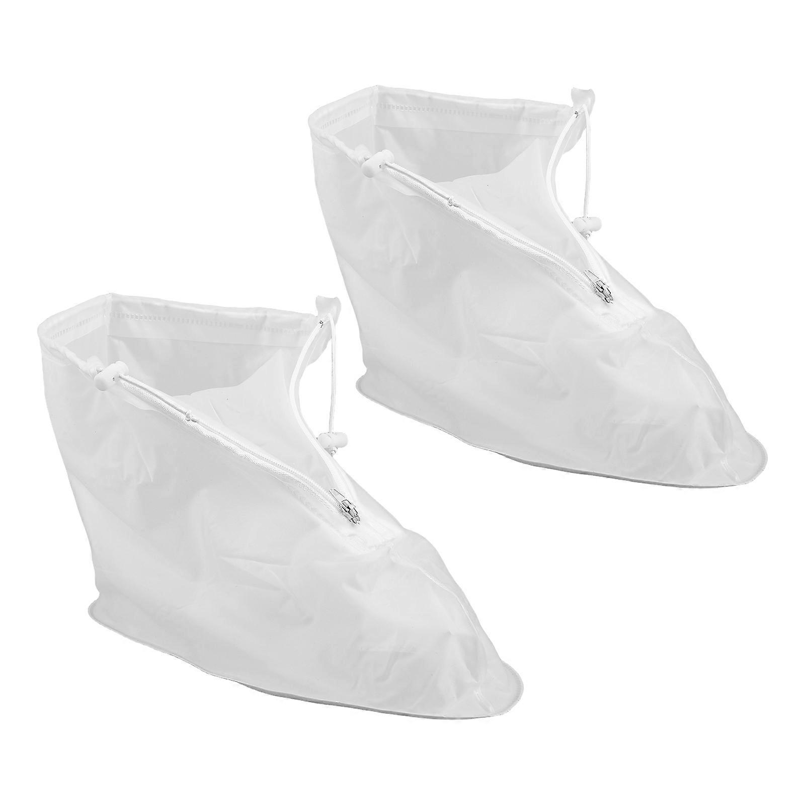 Disposable PVC Shoe Covers for Outdoor Activities – Slip On Rain Boot Covers for Hiking, Fishing, Camping – Lightweight & Portable Overshoes to