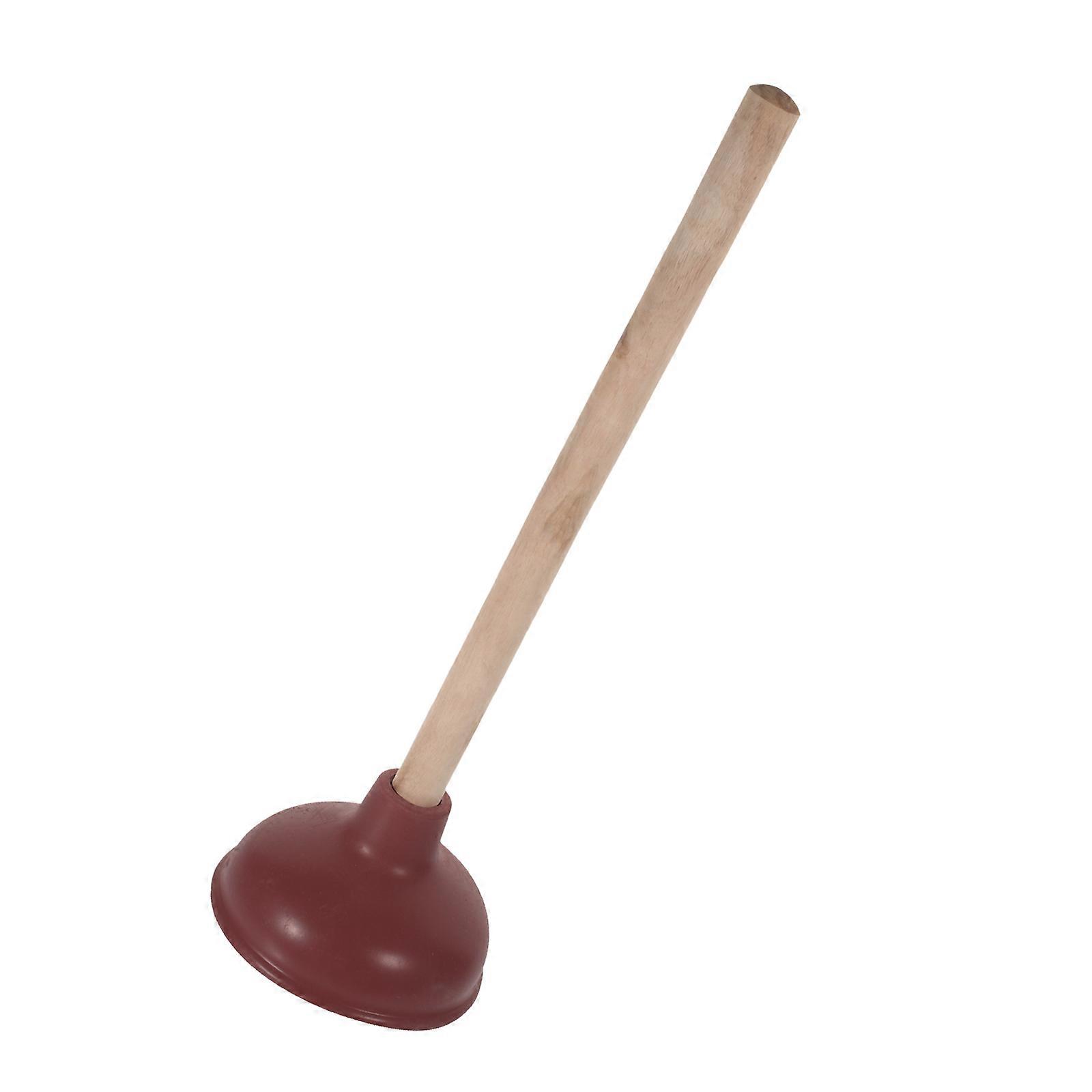 Toilet Plunger Heavy Duty Professional Toilet Plunger Red Color 14 Inches Handle 1Pack