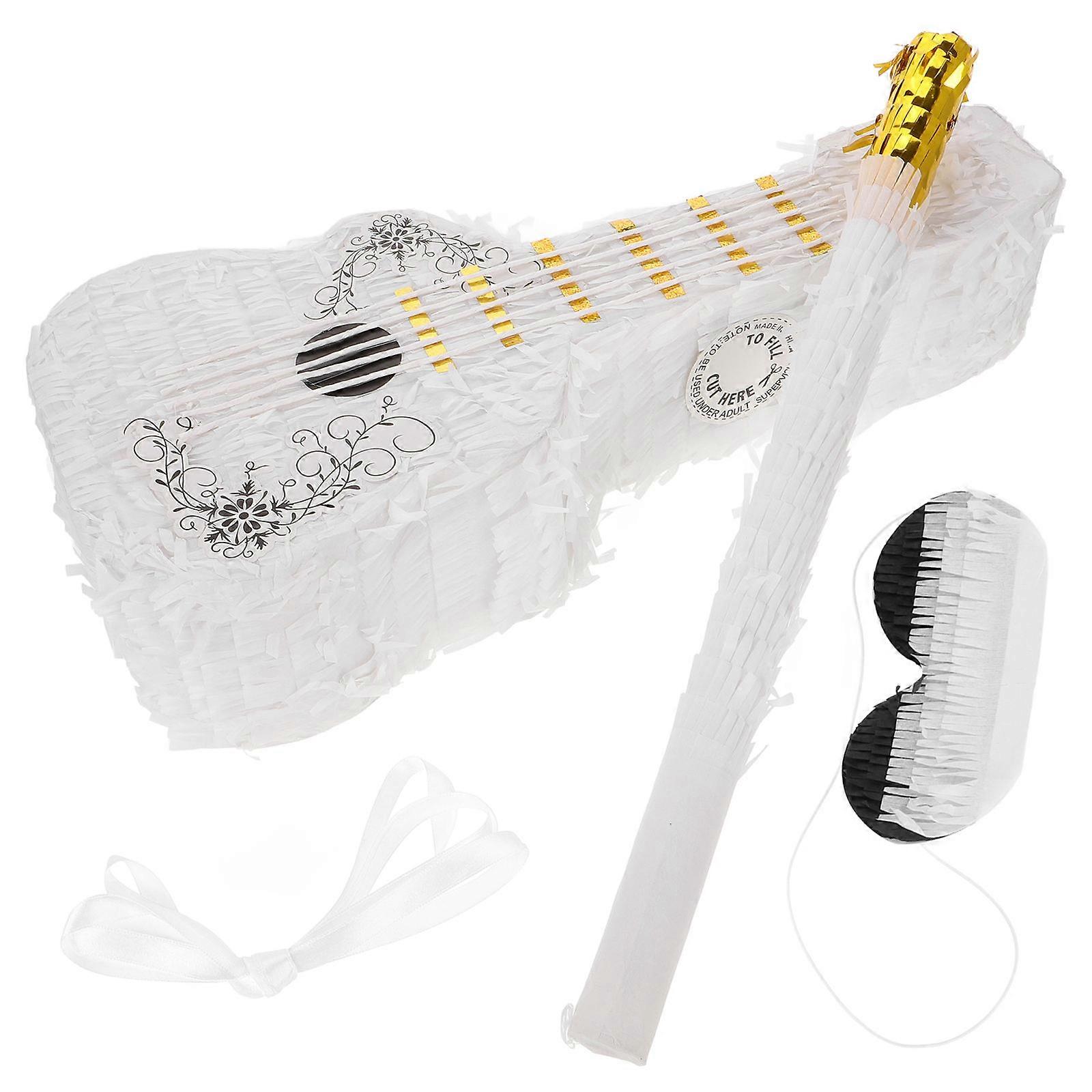 Violin Piñata for Birthday Parties – Candy Filled Fun with Unique Design, Includes Blindfold Stick, Eye Catching Decoration for Party Activities