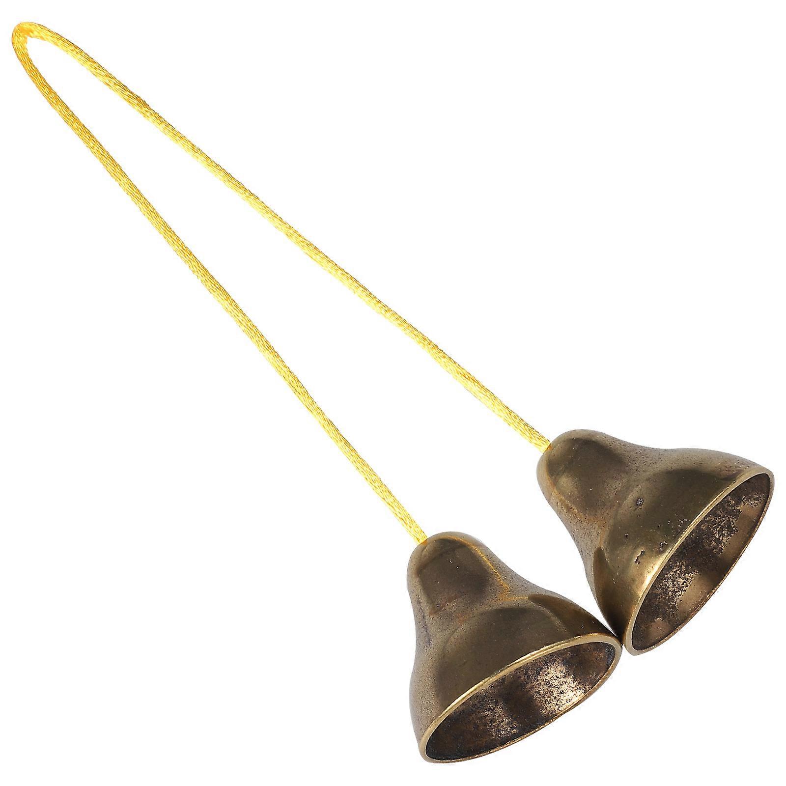 Thickened Brass Hand Cymbal Bell Compact Lightweight Percussion Instrument for Rhythm Practice & Stage Performance Ideal for Music Students &