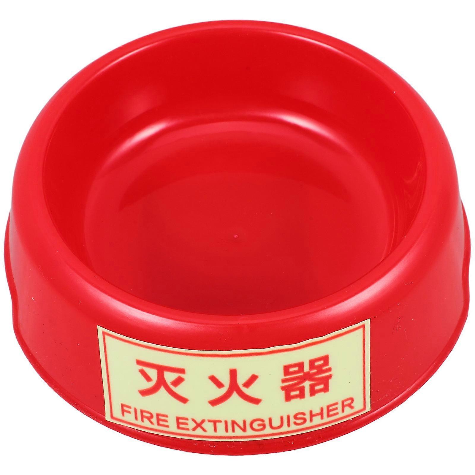 Plastic Fire Extinguisher Base with Reflective Design for Home Use Red Stable and Durable 12.5x6.5x6 Inches