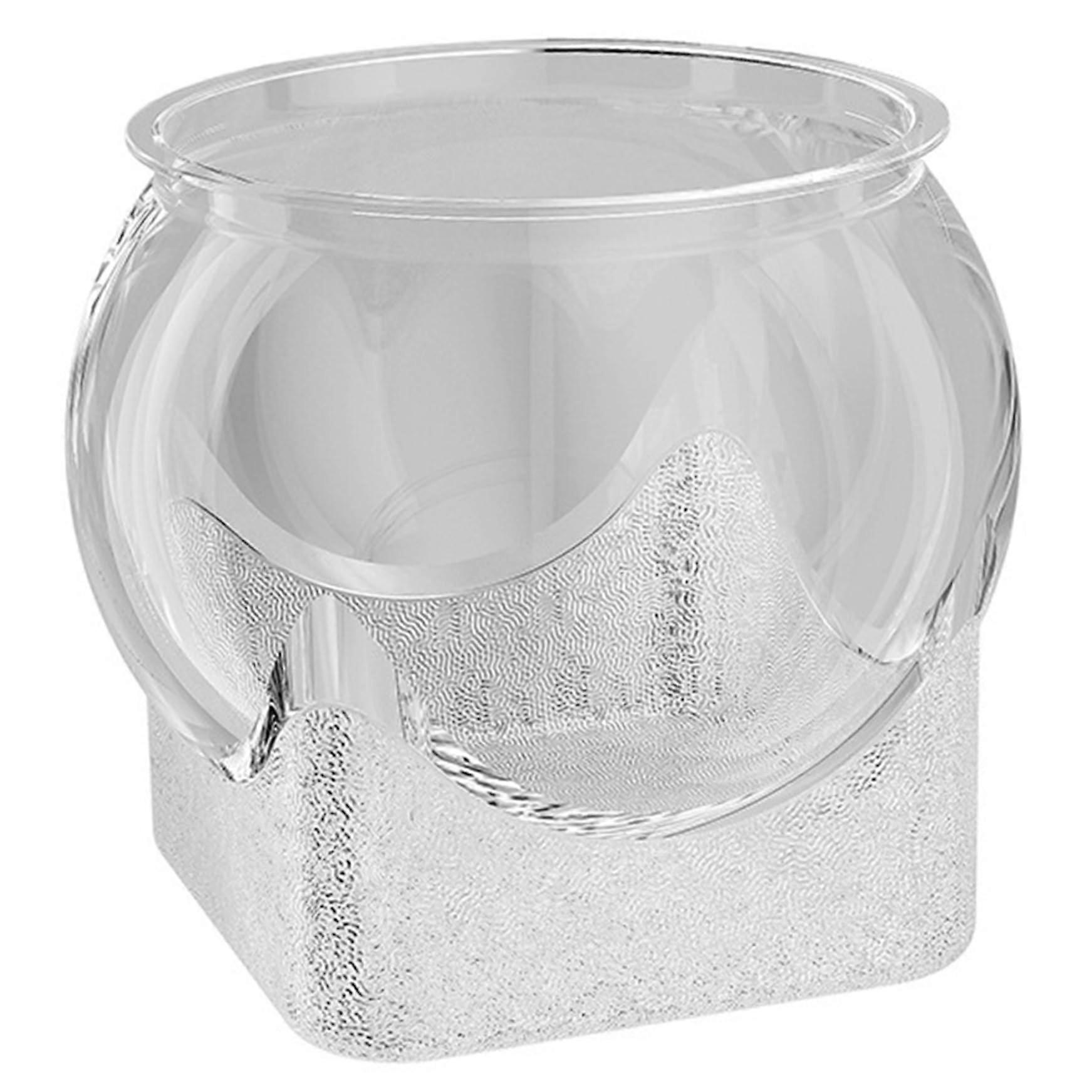 Fish Bowl Vase, Plastic Fish Tank, Shatterproof Clear Vase, Sturdy Round Container for Hydroponics