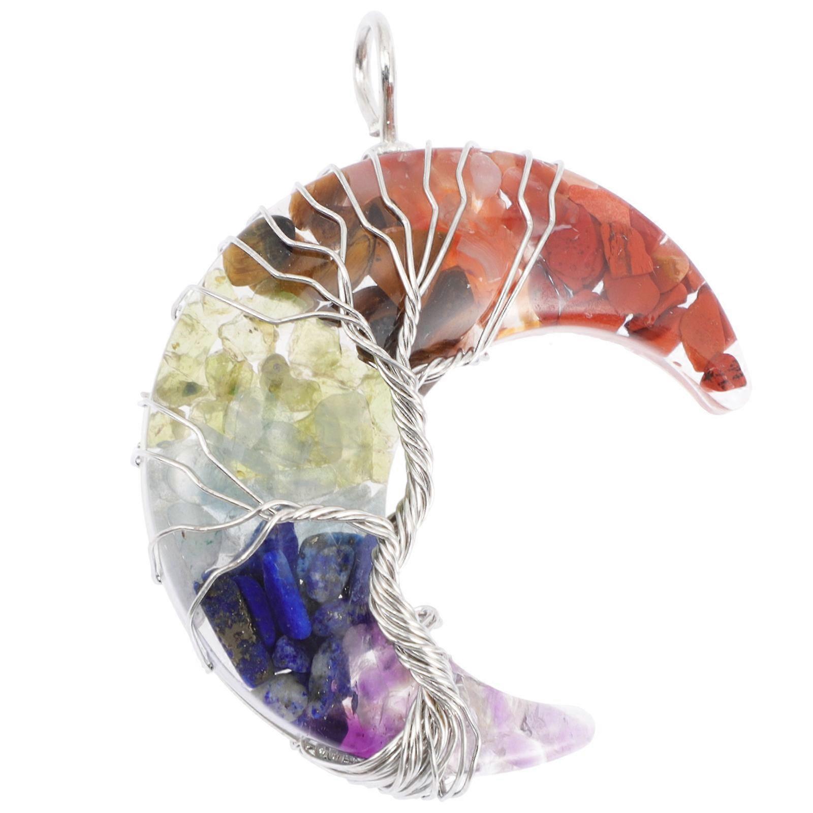 Resin Moon Pendant Charm for DIY Jewelry Making – Colorful Hanging Ornament for Keychains and Crafts – Unique Stylish Accessory for Fashion Lovers
