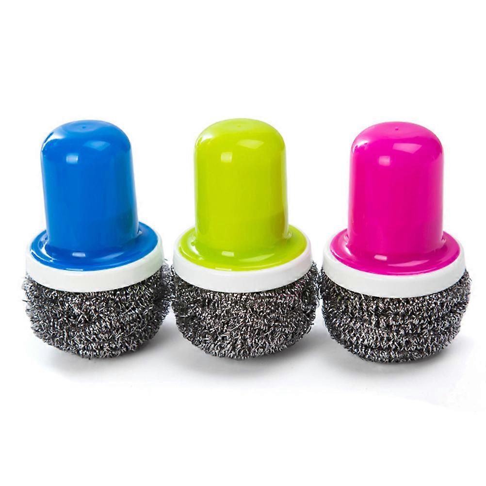 Wire Brush Kitchen Scrubbers For Dishes Multi Functional Design 4.1x2.8x2.8in 5Set