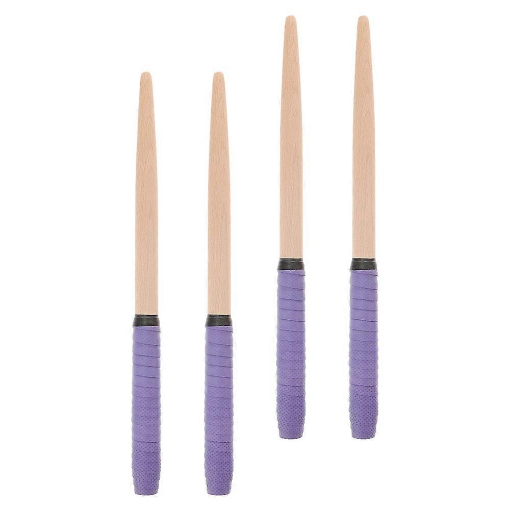 Drumsticks for Drum Set Stage Performance Musicians Cylindrical Shape Long Style 4Pcs