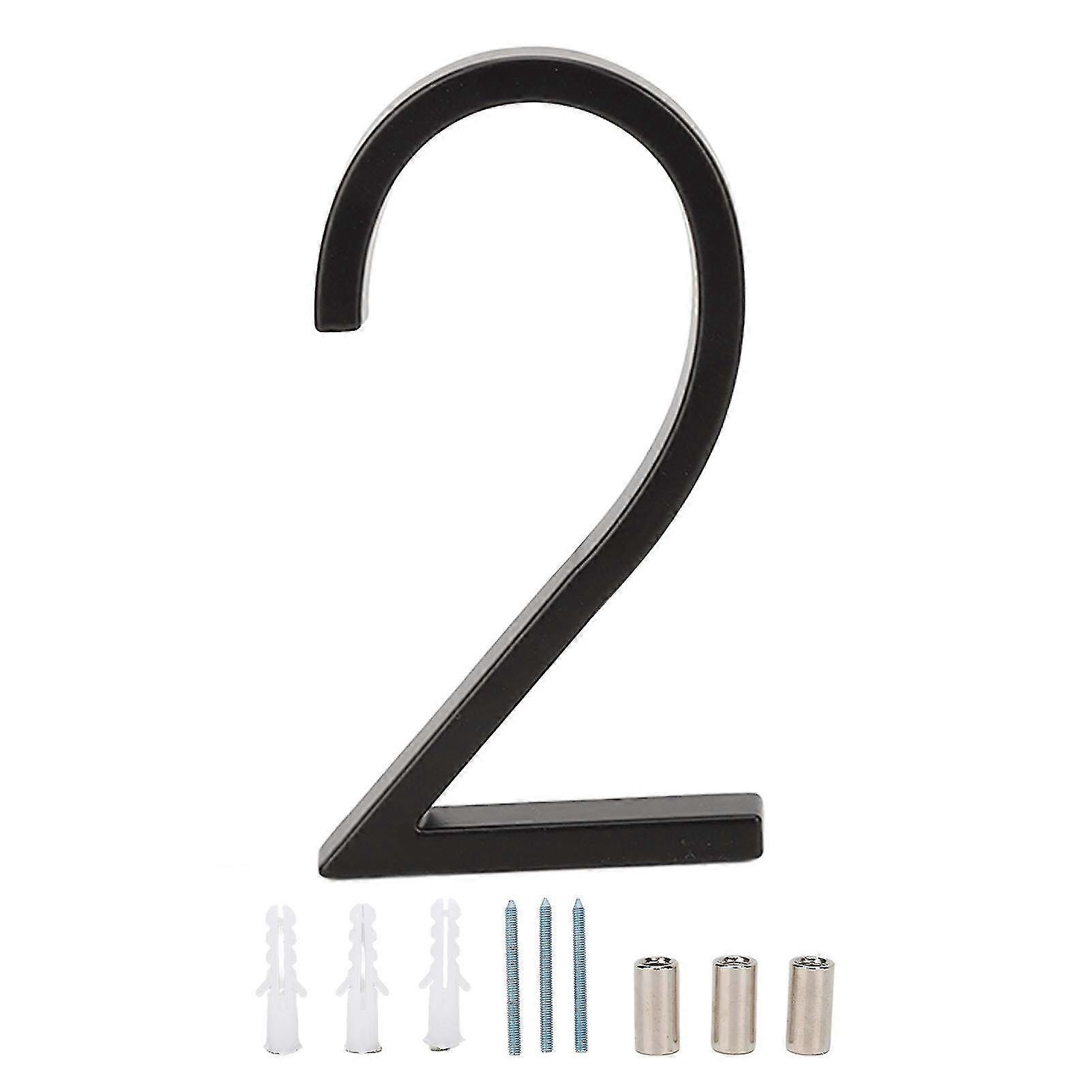 Zinc Alloy House Number with Rust Protection - Easy to Read Metal Address Number for Home & Office Entryway Decor