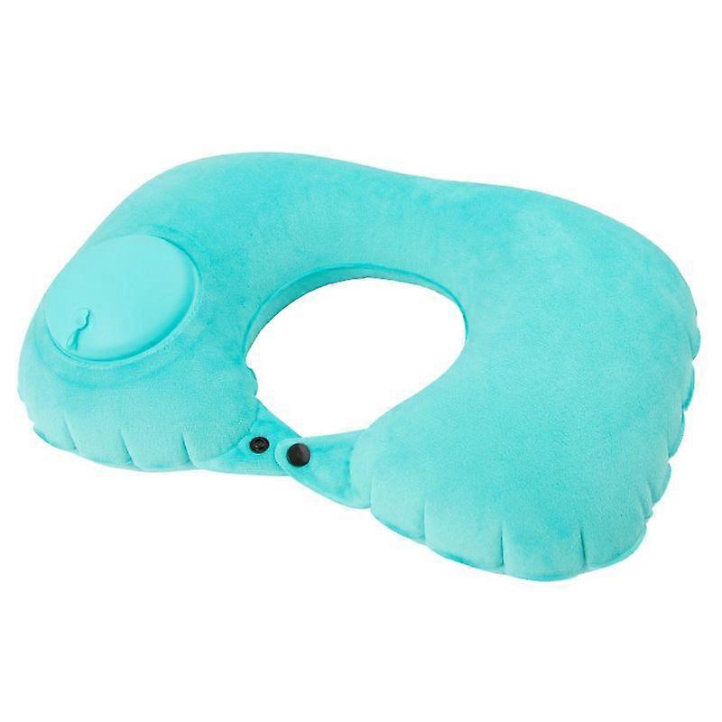 Press automatic inflatable portable neck pillow airplane pillow outdoor travel inflatable pillow