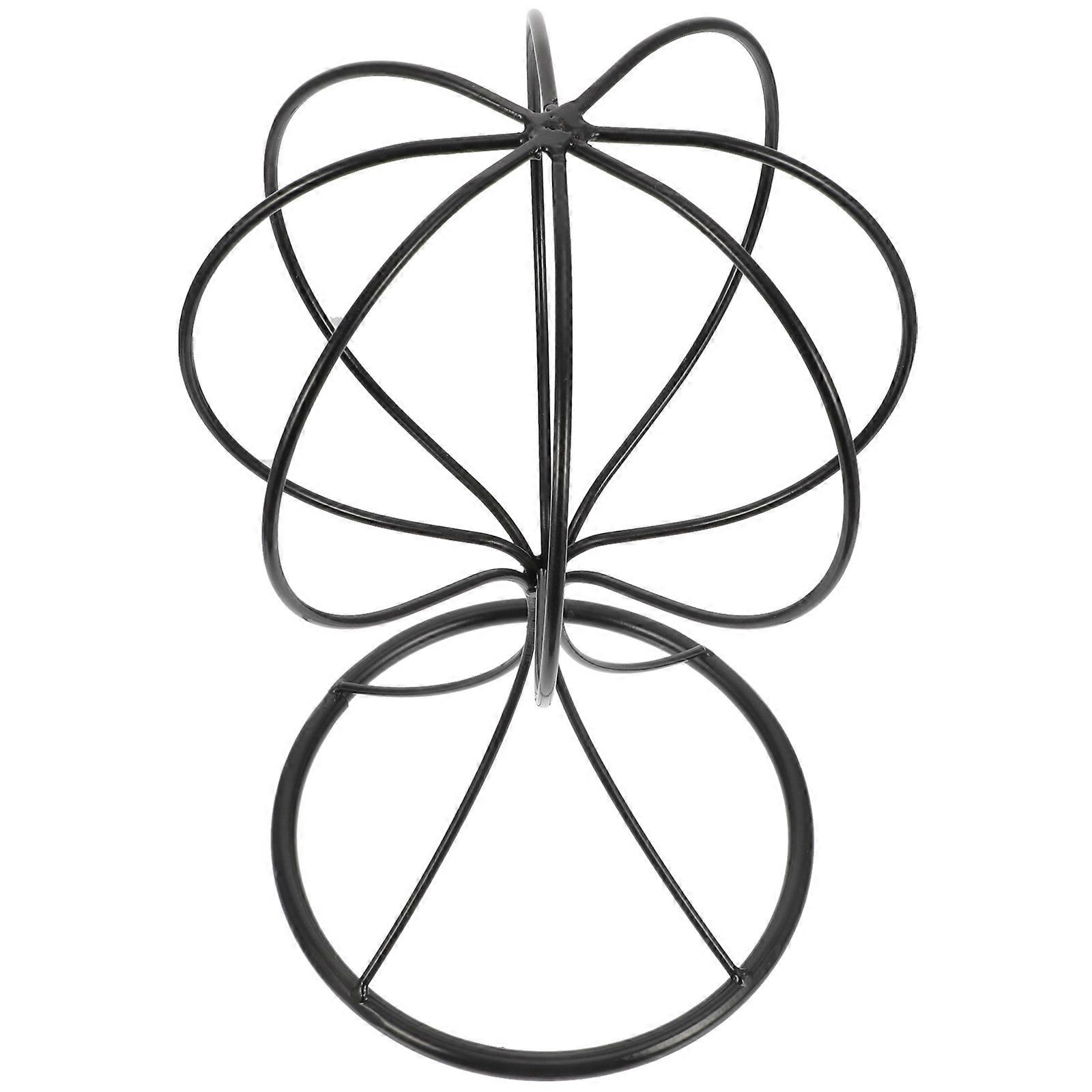 Adjustable Iron Hat Rack for Displaying Black Color Suitable for Shop or Home Use 17.3 Inches