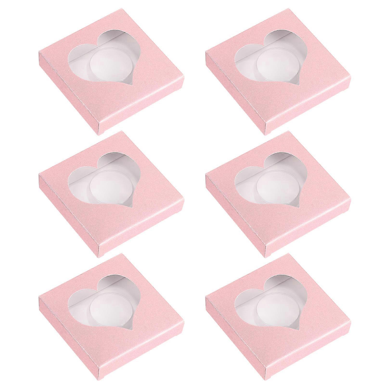 Empty Eyelash Storage Box Lash Container Travel-Friendly Rectangular 7.5x1.5cm Viewing Eyelashes 50Set