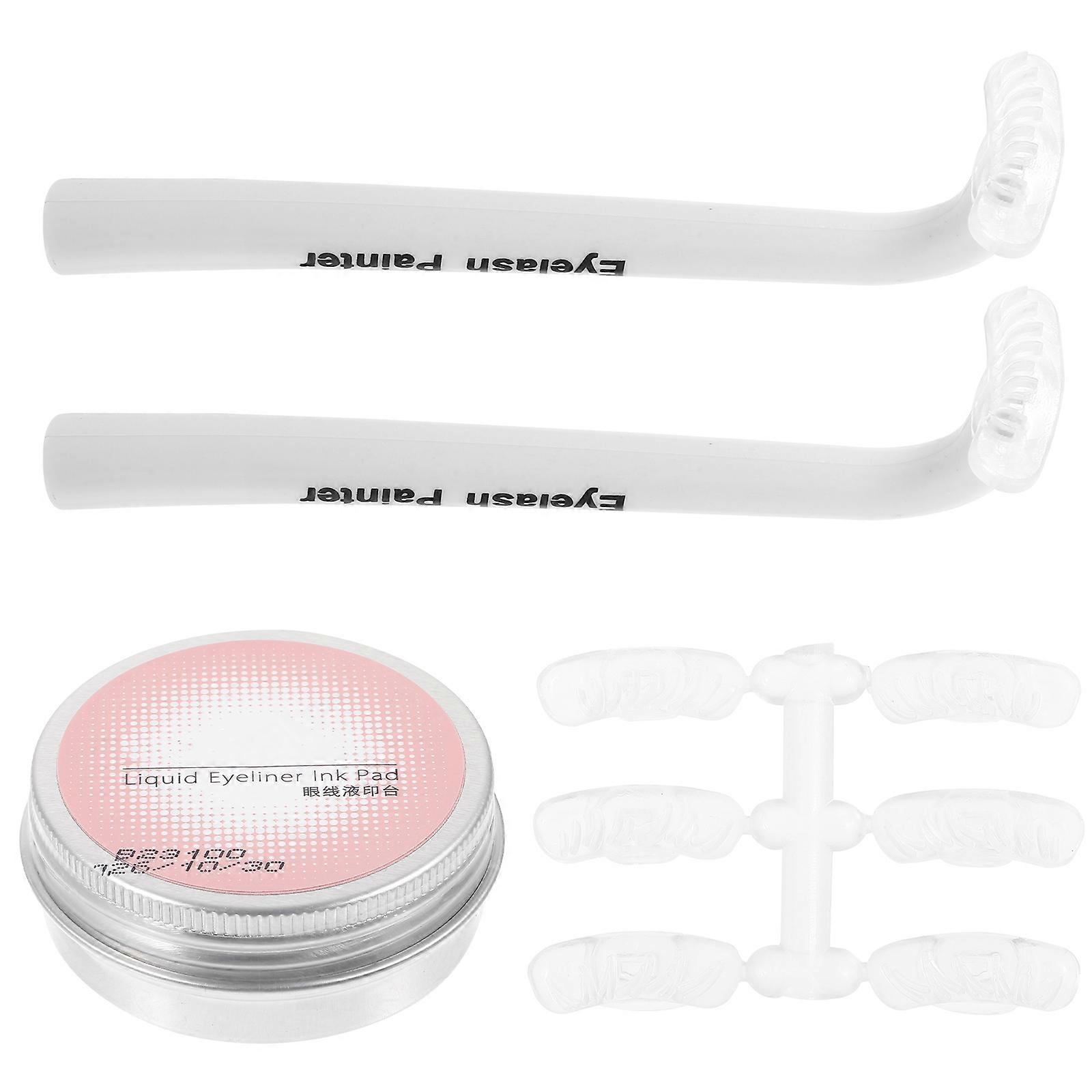 Eyelash Guide Tool Reusable Eyelash Stencil For Makeup Beginners Professional-looking Results White 12.00X3.50X2.50CM 1 Set