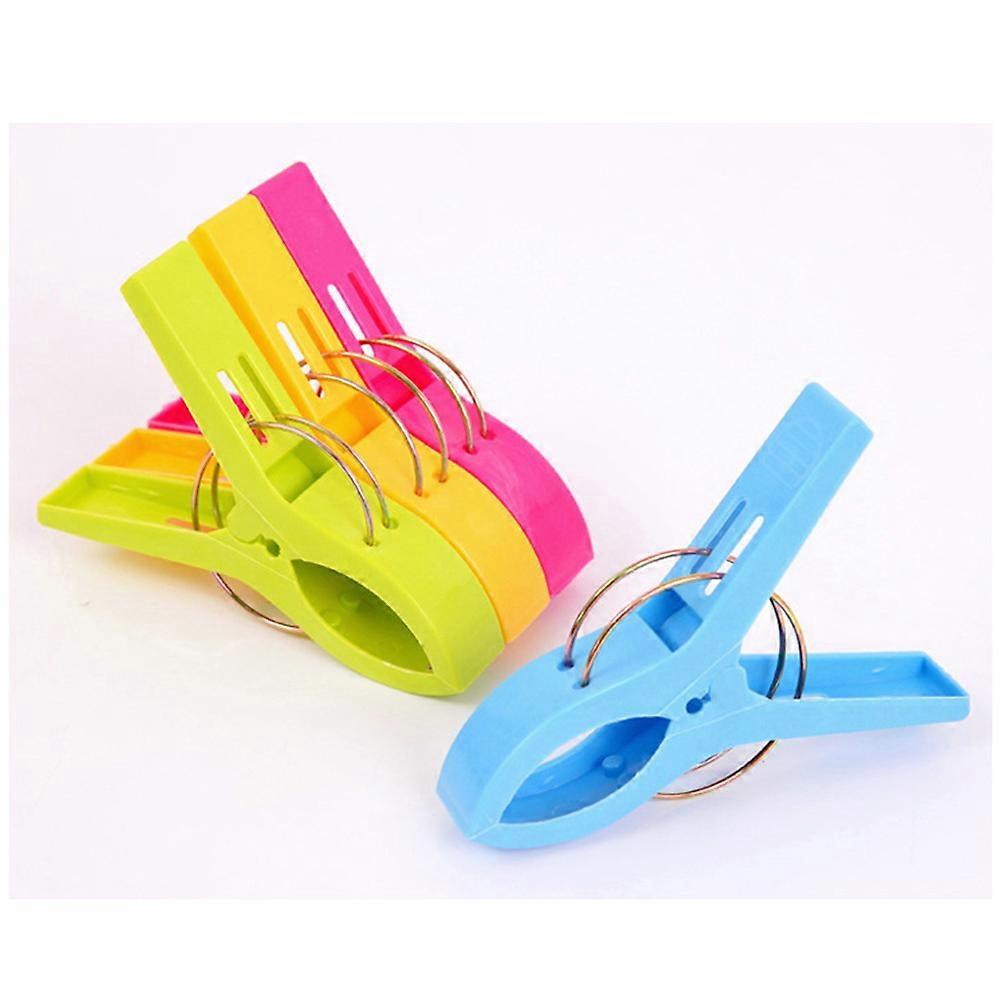 Beach Towel Clips 8Pcs Plastic Holders For Windy Days Jumbo Size Perfect For Pool Loungers