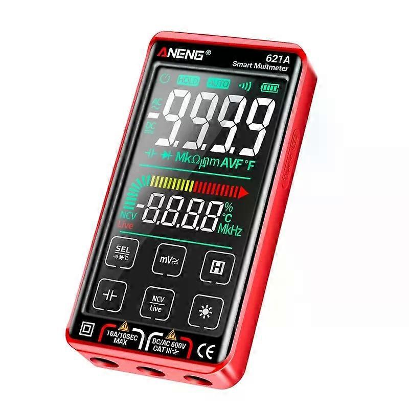 Digital Multimeter 6000 Counts TRMS Auto-Ranging LCD Screen Voltmeter Measures Voltage Current Amp Resistance Capacitanc
