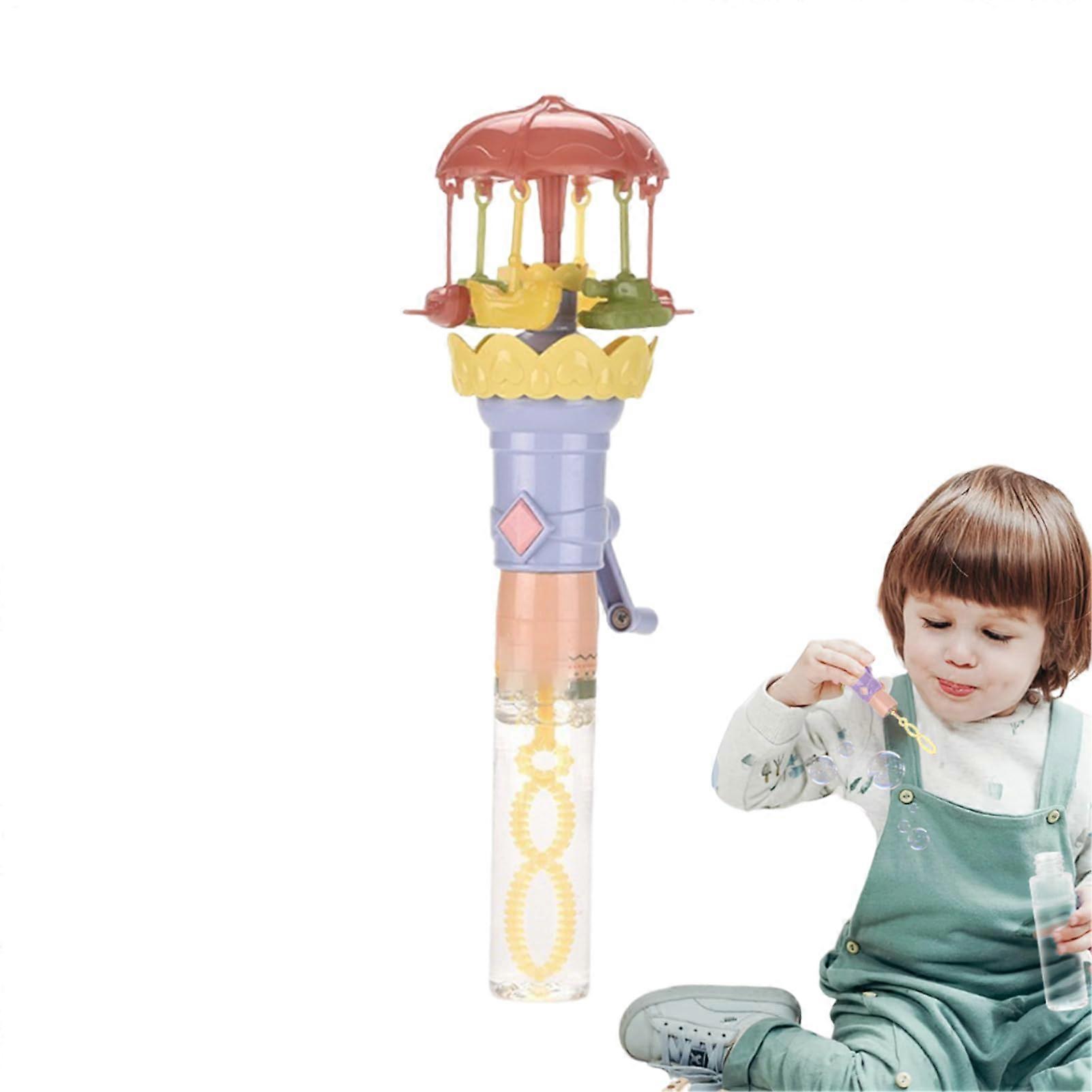 Soap Bubble Wands With Light, Portable Interactive Toy For Birthdays, Garden Parties, Easter, Christmas, Halloween Pink