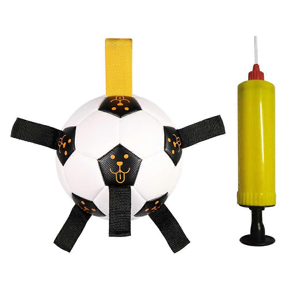 Interactive Dog Bite Toy 1 Set Outdoor Pet Soccer Toy Reduce Loneliness Fun