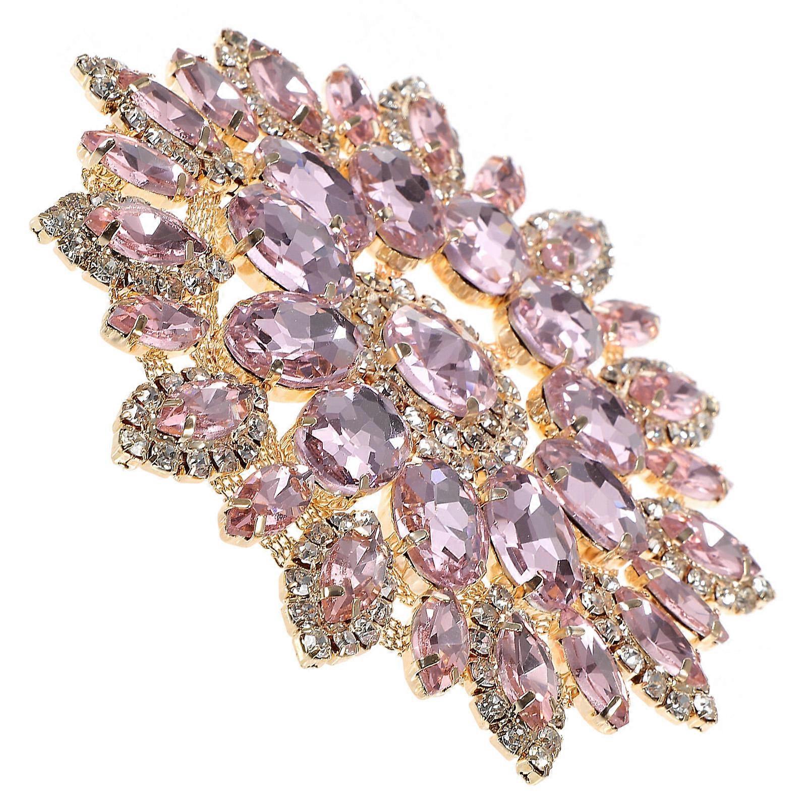 Pink Flower Iron On Patch For Craft Enthusiasts To Decorate Clothing And Accessories In 1Set