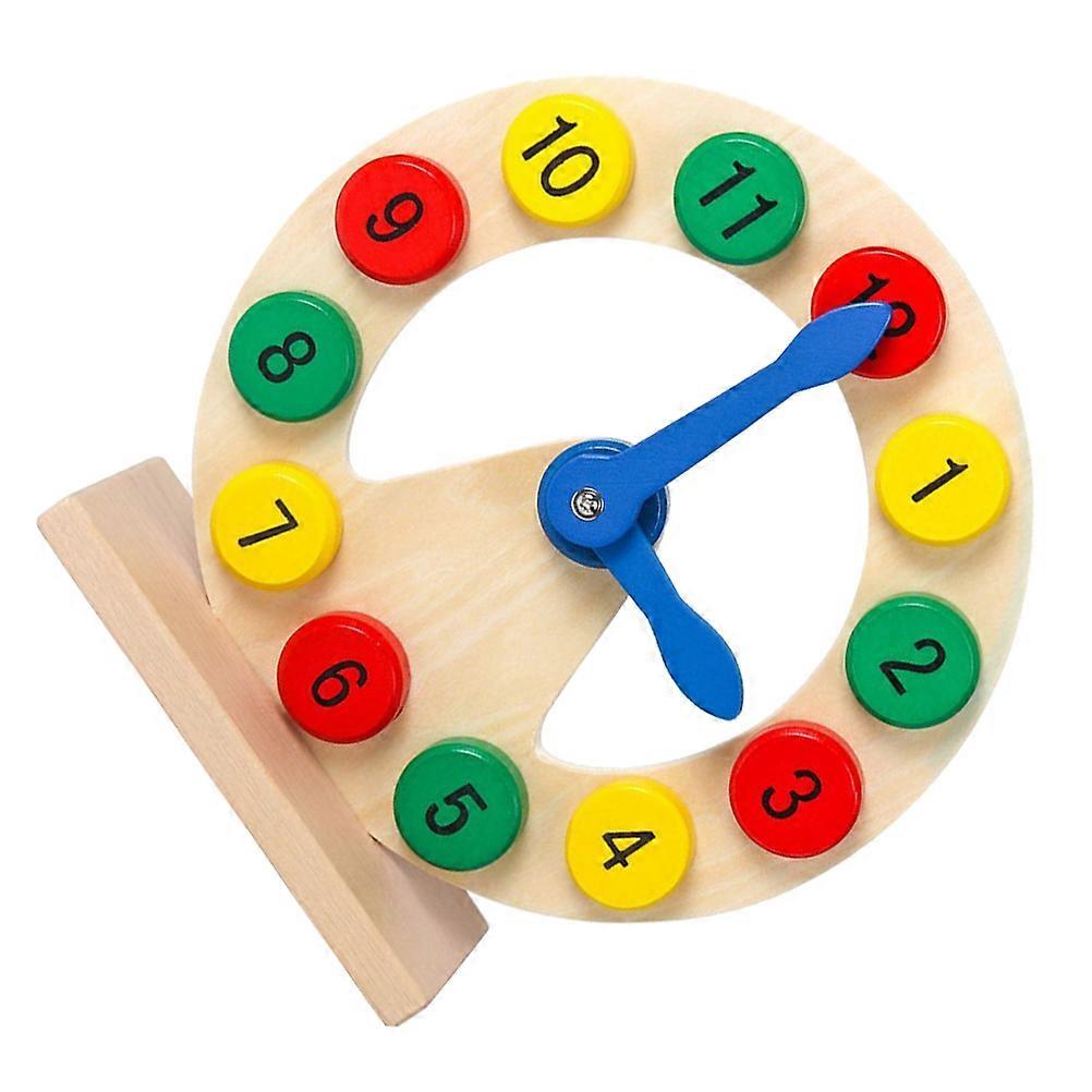 Assorted Color Clock Toy for Kids Made of Synthetic Material Encourages Thinking Abilities 1Pc