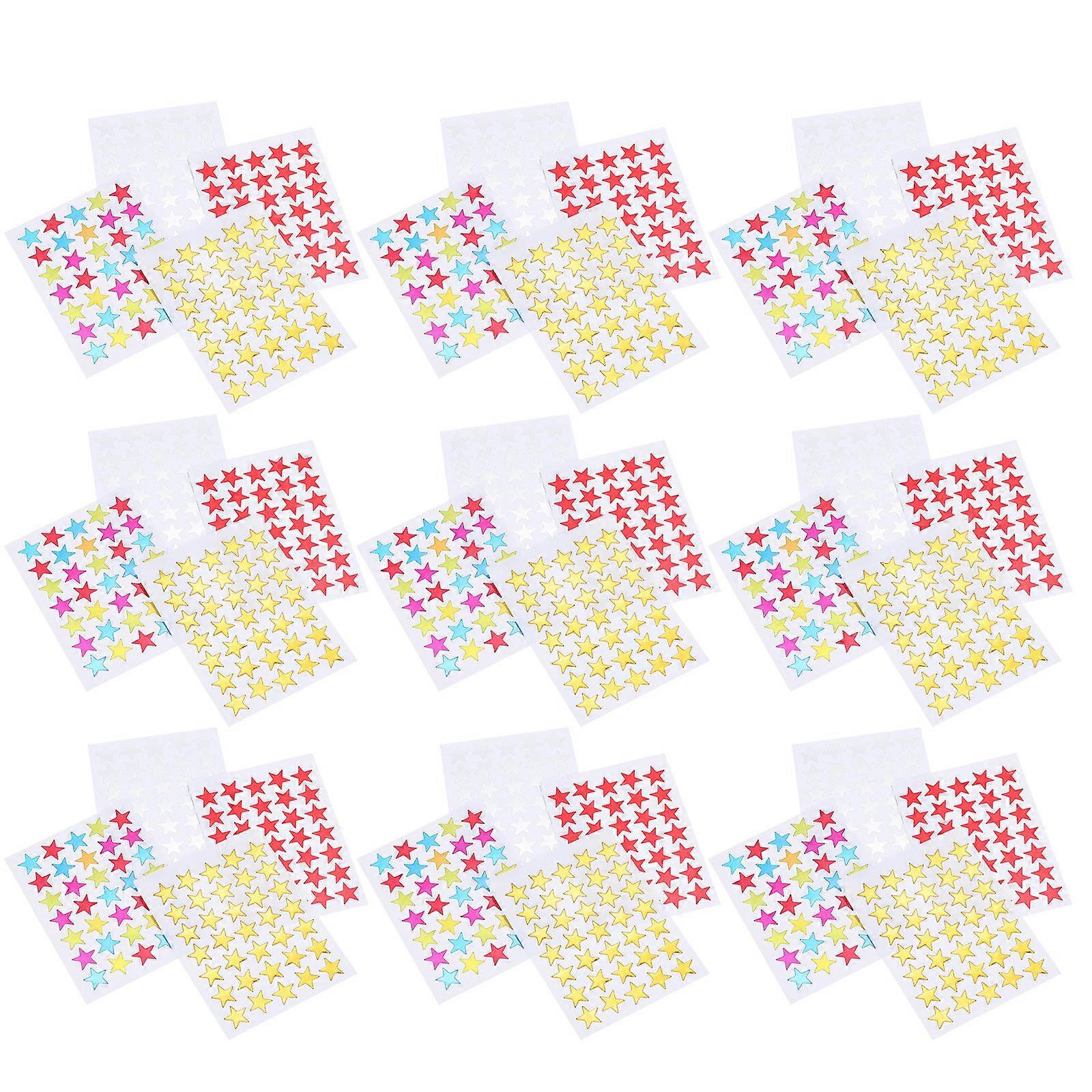 40Pcs Shiny Star Stickers For Student Rewards At And Office Adhesive Decoration