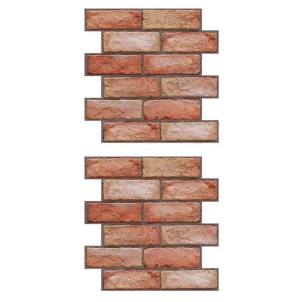 PVC Brick Wall Decals 2Pcs Wallpapers Great For And Houseowners 30X30X0.2CM Easy To Remove