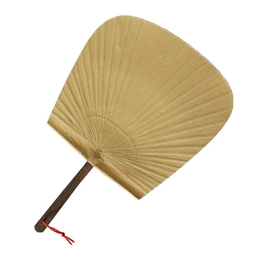 Handmade Japanese Paper Fan Bamboo Frame Thick Paper Retro Style Cultural Souvenir Home Decoration Traditional Japanese Fan Art