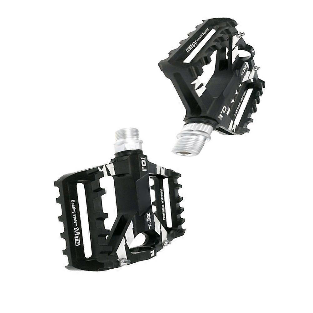 Universal Non-Slip Bike Pedal Surface Black Platform For Efficient Pedaling 10.5 X 9.7 X 1.8 Cm 2Set