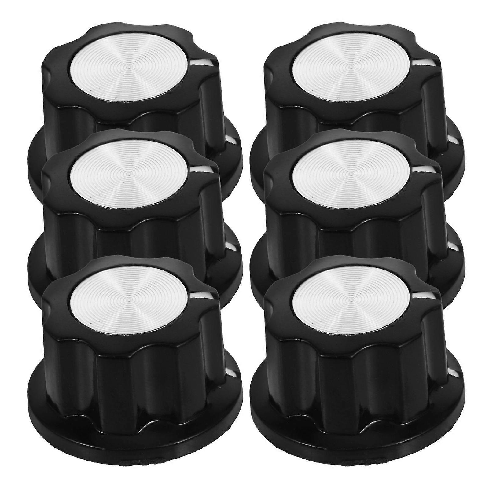 6pcs Volume Tone Control Knobs Electric Guitar Effect Pedal Knob Instrument Parts