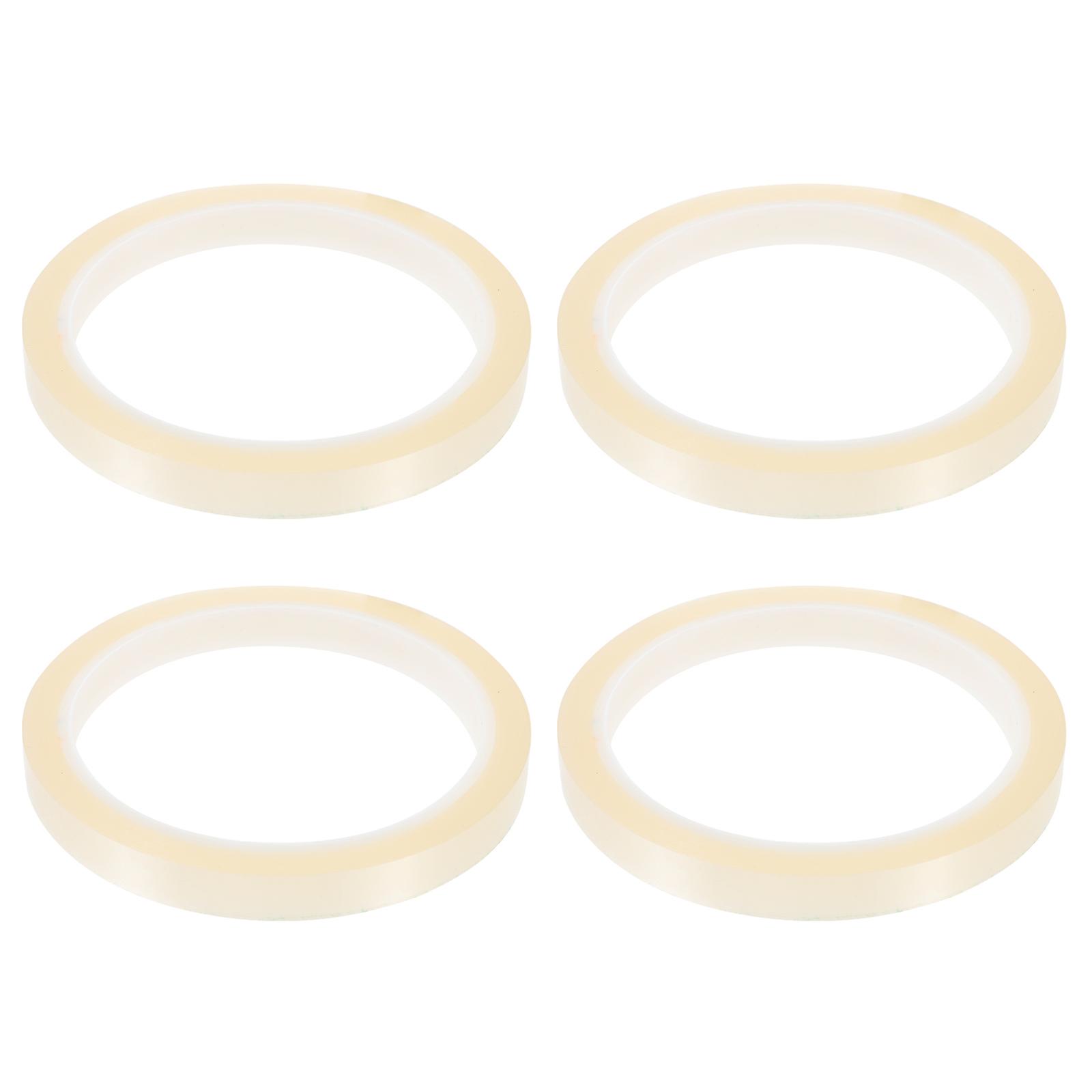 4 Rolls Heat Resistant Transparent Tape for Sublimation, Heat Press, and Electronics DIY Projects