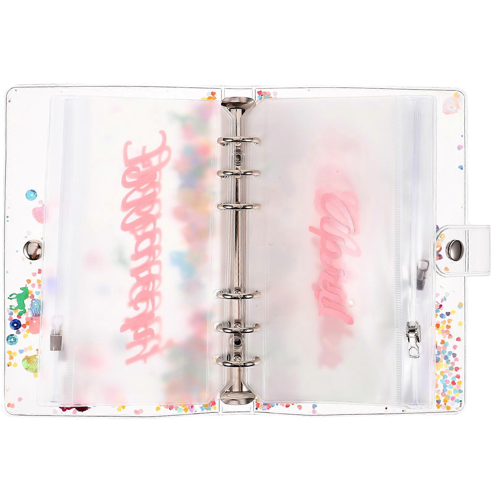 Monthly Budget Binder with Pockets and Document Filing Bags for Organizing Cash Envelopes and Managing Expenses