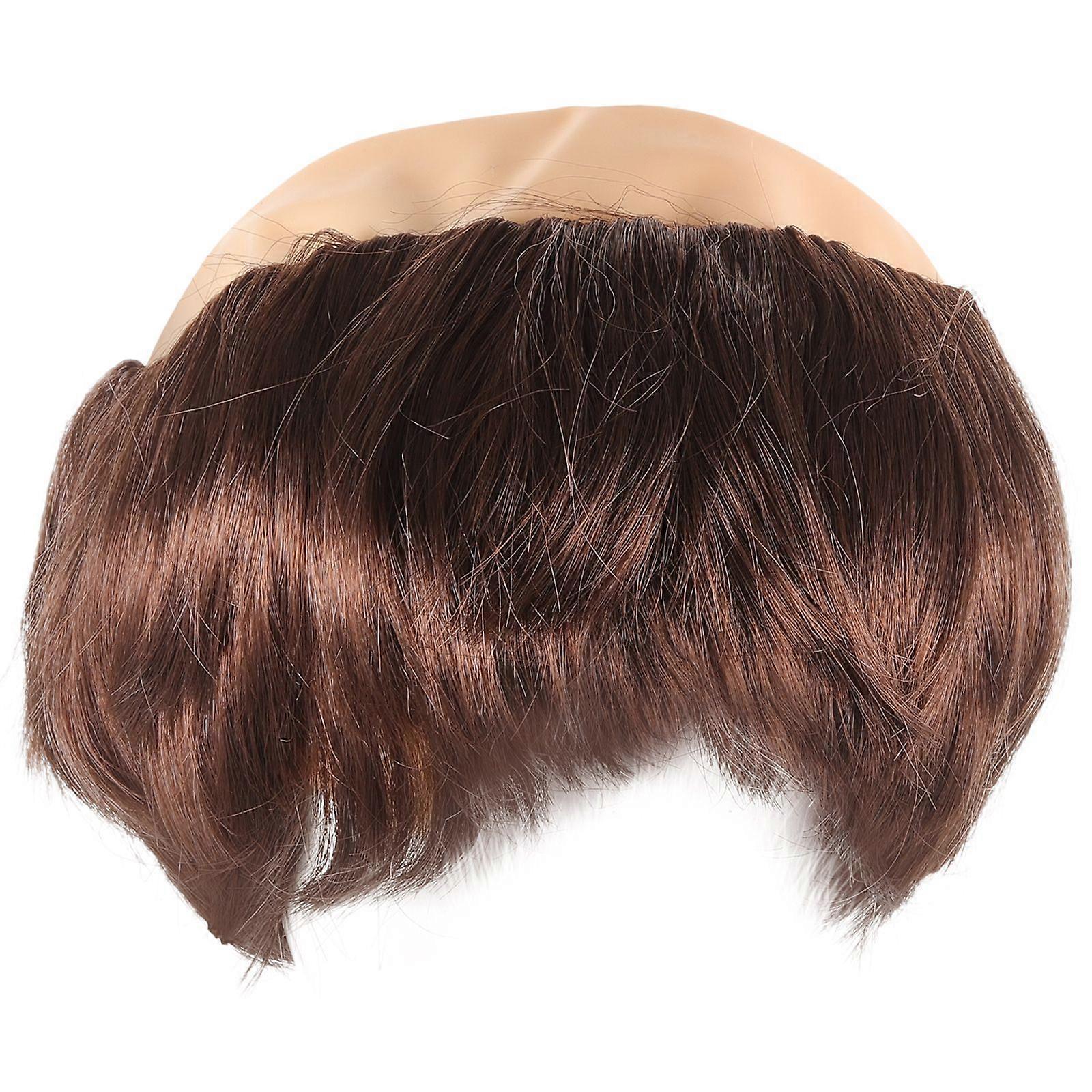 الراهب الباروكة أصلع كاب شعر مستعار تأثيري الراهب الباروكة الدعامة هالوين الراهب أصلع شعر مستعار للبالغين