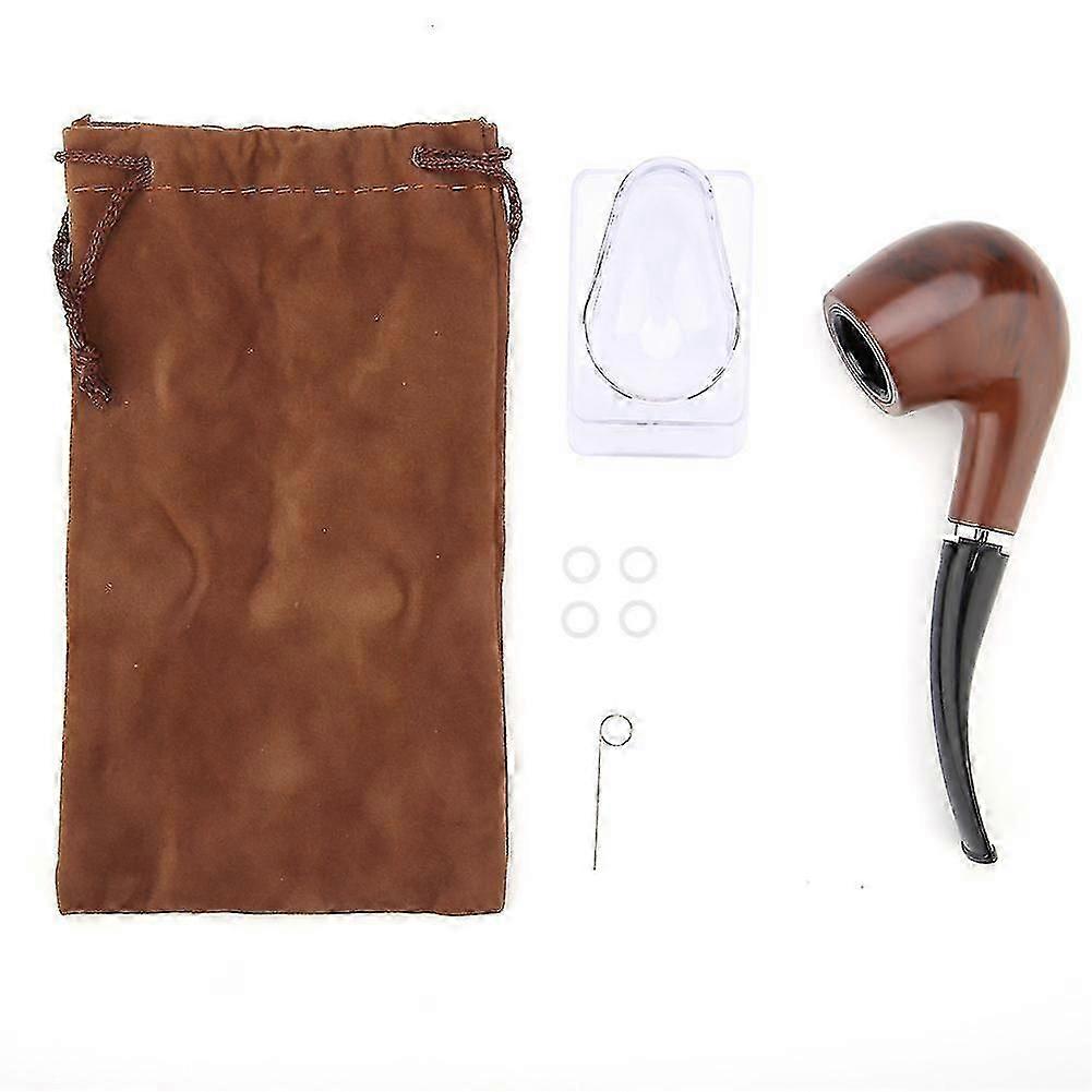2025 Durable Wooden Smoking Pipe Cigarette Cigar Pipe with Filter Smoking Gift
